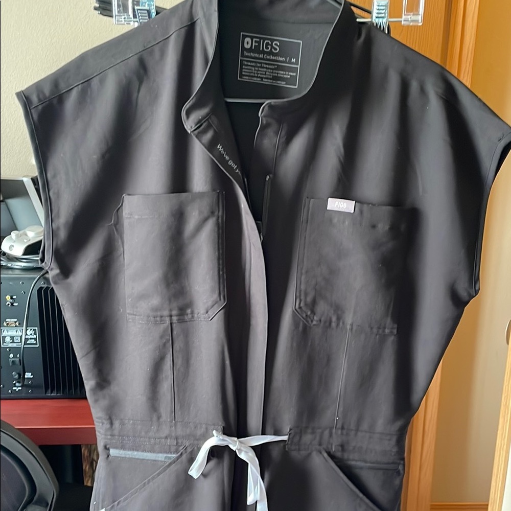 Figs Black Rafaela Jumpsuit
